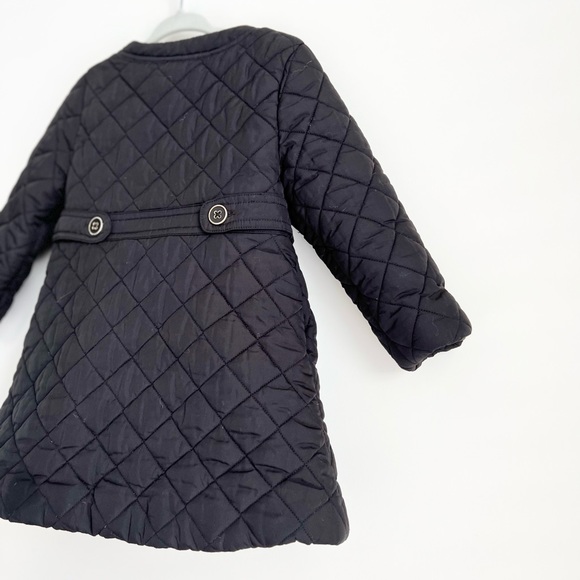 Janie and Jack Quilted Jacket Black 12-24mo - Picture 6 of 6